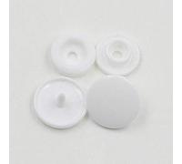 Uteruik KAM Lot de 100 boutons pression T3 en plastique pour vêtements Blanc