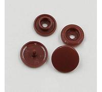 Uteruik KAM Lot de 100 boutons pression T5 en plastique pour vêtements Marron