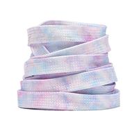 Uteruik Lacets plats Tie-Dye pour chaussures en toile et bottes 9 mm x 140 cm 1 paire (#F)