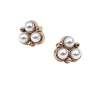 Uteruik Lot de 10 boutons décoratifs en métal avec strass et perle - Boucle de chemise pour tricot, loisirs créatifs et vêtements - 11 mm (#A)