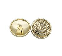 Uteruik Lot de 10 boutons ronds en métal à coudre pour cardigan, vêtements, décoration de mariage, 15 mm (#A)