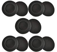 Uteruik Lot de 10 paires de coussinets de rechange en mousse pour casque Sennheiser PX100 Sony MDR-G57 Noir 50 mm