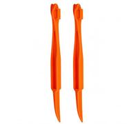 Uteruik Lot de 2 éplucheurs d’Agrumes, Outil en Plastique pour Oranges, Citrons, Citrons Verts et Pamplemousses, avec Pointe rainureuse et Bord Crochet