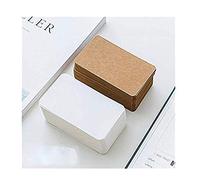 Uteruik Lot de 200 cartes de visite vierges en papier kraft, carte de message, carte cadeau, carte de vœux