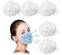 Uteruik Lot de 5 supports de masque 3D pour masque de protection intérieure pour rouge à lèvres pour une respiration confortable