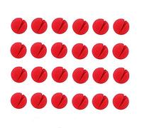 Uteruik Nez de clown fantaisie en mousse, rouge, 24 pièces