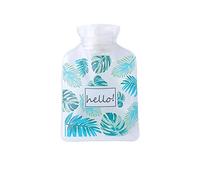 Uteruik Petite bouillotte en caoutchouc transparent avec motif feuilles