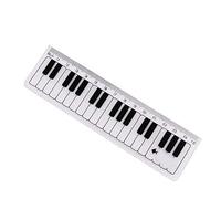Uteruik Règle en Plastique 6inch / 15cm Piano Règle Modèle Fournitures de Bureau Papeterie Créative Règle Kawaii, 1pcs
