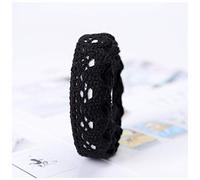 Uteruik Ruban en dentelle auto-adhésif pour bordure brodée pour décoration de robe, loisirs créatifs, vêtements, chaussures, accessoires, 1,9 m par rouleau (#B)