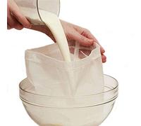Uteruik Sac à lait de noix en maille fine de qualité alimentaire pour lait et lait de soja - Étamine à fromage et filtre à café froid, 23 cm x 30 cm