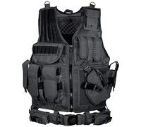 UTG Law Enforcement Tactical Vest-Black 547 Gilet Tactique pour Application de la Loi Noir Mixte, Taille Unique