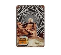 UTGN Plaque en métal vintage authentique Road Trips pour pub, club, café, bar, maison, décoration murale, affiche rétro 20 x 30 cm