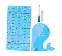 UTHCLO 1 Ensemble Sticker Mural Autocollant de Mesure de Hauteur pour Garçon Fille Design Animal Auto Adhésif pour Décorer la Chambre des Petits Plage