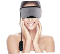 UTHCLO 1 Pièce Masque Pour Les Yeux Chauffant Confortable Dormir Couverture Chauffé Œil Chaleur Vapeur Masques Rembourré Dormeur Black-out Médecin Masque Yeux Grey Toile