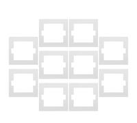 UTHCLO 10 Joints de Plaque D'entourage Ignifuges pour Interrupteur Mural Type 86, Coussinets D'étanchéité Isolants Résistants la Chaleur, Accessoires de Sécurité pour Prises