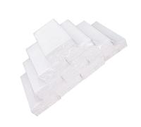 UTHCLO 10 Paquets de Serviettes en Papier Blanches à Extraction en Vrac, 90 Feuilles par Paquet, Papier Écologique Épais et Doux, pour Hôtels, Restaurants et Karaokés, Serviettes