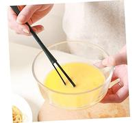 UTHCLO 10 pièces à Œufs Manuels Double Tête Ustensiles de Cuisine pour Battre Œufs Fouetter et Mélanger Sauces avec Poignée Confortable sans Décoloration Noir et Blanc