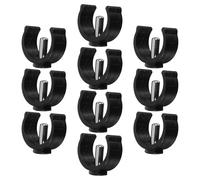 UTHCLO 10 Pièces Clips en forme de C pour canne de marche et béquille, verrous à goupille en plastique et acier, accessoires antidérapants pour personnes âgées et handicapées, compatibles