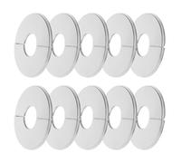UTHCLO 10 Pièces Couvercle Décoratif Installation Facile en Acier Inoxydable Argenté Finition Élégante pour Sprinkler Plafond pour Clubs et Appartements