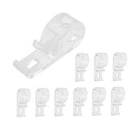 UTHCLO 10 Pièces Crochets Rideaux Transparente Clips Fixation Cordon Chaînes Stores Sécurité Garçon Fille Compatible Volets Verticaux et Romains