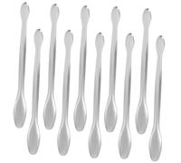 UTHCLO 10 pièces Cuillères pour Échantillonnage et Mesure Cuillères Miniatures Doubles Têtes Spatules de Laboratoire Multiprises Antiadhésives pour Recherche et