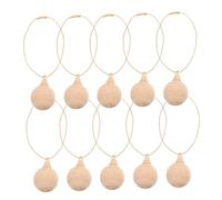 UTHCLO 10 Pièces Décorations de Noël Non Ornements Suspendus DIY pour Dessin Ornement Naturel Lisse Décoration Manteau Cheminée et Salon Moderne