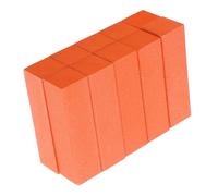 UTHCLO 10 pièces Lot de Blocs Ponceurs Ongles Compactes Orange Blocs Polissoirs Manucure pour Ponçage et Limage des Ongles Outils Pratiques pour Manucure et Pédicure