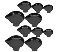 UTHCLO 10 pièces Set de Plateaux Plastique pour Pesée Poudre et Aliments Plateau Compatible Balance Électronique Design Étroit et Surface Lisse Usage Cuisine et Laboratoire