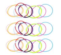 UTHCLO 100 Bracelets en Silicone Colorés, 10 Couleurs Vives, 2,5 Mm D’épaisseur, Accessoires Années 80 pour Cheveux et Poignet, Élastiques à Cheveux et Bracelets Esthétiques Polyvalents,