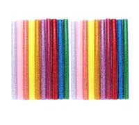 UTHCLO 100 Pièces Bâtonnet de Colle Thermofusible à Paillettes, Résine, 7mm, Forte Adhérence, Peu de Bulles, pour Grands Projets et Œuvres D'art, Bricolage Couleur Couleur Aléatoire