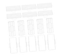 UTHCLO 100 Pièces Cable Identification Tags With Plastic Label Holders Cord Marking Boxes For Power And Communication Lines Lightweight And Protective Design