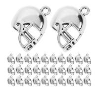 UTHCLO 100 Pièces Charmes de Noël colliers de bijoux vintage accessoires de pendentif Bijoux faisant des pendentifs bricolage Silver