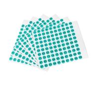 UTHCLO 100 pièces Étiquettes Numérotées Rondes PVC Autocollantes pour Marquage Vêtements Boîtes Outils Jardin DIY Vert Noir