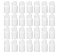 UTHCLO 100 Pièces Lot de Bouteilles Pilules Blanches Flacons Plastiques Étanches avec Bouchon à Vis Conteneurs Compacts Portables pour Médicaments Vitamines et Échantillons de Laboratoire