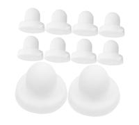 UTHCLO 100 Pièces Oreille Silicone Blanc Cache Confortable pour Boucles Oreilles Percées Accessoires DIY pour Femmes Antiallergique