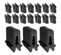 UTHCLO 100 Pinces de Serrage en Plastique Noir pour Jardin, Maintien Ferme de Film Serrage, Adaptées pour Fil Acier 1,8-3 Mm, Réutilisables, pour Applications Agricoles