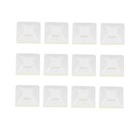 UTHCLO 1000 pièces Supports Auto-adhésifs pour Serre-câbles Blanc Bases de Fixation Robustes pour Gestion des Câbles à Domicile et Bureau Montage Facile sur Surfaces Lisses Organiseurs