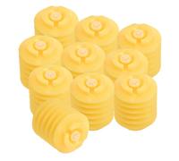 UTHCLO 10pcs Jouets à Couinement pour Garçon et Filles en Plastique Jaune Design à Bulles Multicouches, Favorise L'intérêt et Améliore la Coordination Main-œil pour Interaction Familiale
