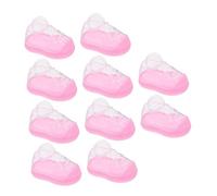 UTHCLO 10pièces Lot De Boîtes à Dragées De Mariage Boîtes à Friandises Pour Fête Prénatale à Bonbons Pour Chaussons De Garçon Fille Rose