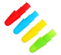 UTHCLO 12 Pièces Couvercle du doigt anti-scalding mépris lits bébé banc de doigt conseils Isoler isolé dé Protecteur du doigt Protecteur de doigt recouverts de doigts Gel de silice