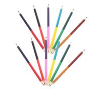 UTHCLO 12 pièces Crayons de Couleur Double-pointes Couleurs Multicolores Crayons de Dessin à Base Huile pour Artistes Débutants et Créatifs