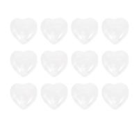 UTHCLO 12 Pièces D'ornements en Pierre Synthétique Blanche de Cœur, Décoration Créative et Chic pour Équilibre des Chakras et Ambiance Apaisante