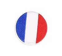 UTHCLO 12 pièces Lot de Écussons Ronds Drapeaux Thermocollants Brodés Décoratifs pour Vêtements Jeans Sacs Chapeaux Réparation et DIY Mode