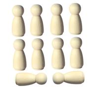 UTHCLO 12 pièces Lot de Poupées DIY Miniatures Figurines Artisanales à Peindre pour Décoration de Maison de Poupée et Aménagement de Scènes Accessoires Créatifs pour Garçon Fille et