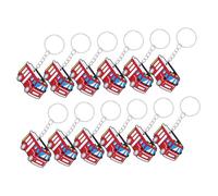 UTHCLO 12 Pièces Porte Clés Camion Pompier Décorations Anniversaire Garçon Fille Accessoires Fête Pompier Fête et Multifonctions