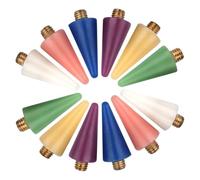 UTHCLO 12 Pièces Stylo pour Nail Art 12 Embouts en Cire pour Précision Outil Double Extrémité Métal Adapté pour DIY Nail