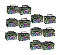 UTHCLO 12pcs Boîtes de Bonbons Rétro Cassette 80's en Papier Délicates et Multi-usages pour Fête à Thème Années 80 ou Emballage Présent Original
