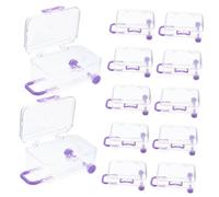 UTHCLO 12pièces Mini Boîtes De Souvenir Forme De Valise Boîtes à Bonbons Transparentes Pour Décorations De Fête Thématique Voyage