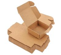 UTHCLO 15 Pièces Boîte Carrée Papier Kraft Boîte Cadeau Papier Kraft Étui Emballage Cadeau Pour Savon Artisanal Bonbons Et Cadeaux Contenant Vintage
