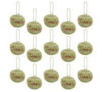 UTHCLO 15 Pièces Porte-clés Tennis Mini 15 Pièces Vert Balle Peluche Sourire, Breloques Décoratives Sportives pour Paquet à Dos, Souvenirs Fête Sportive, Accessoires Originaux pour Fans